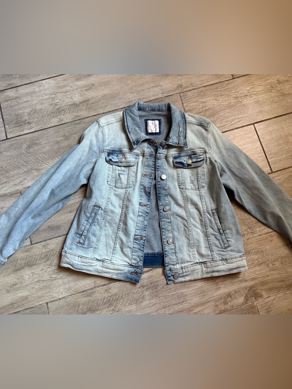 Lauren Conrad Light Wash Denim Jacket - Light Blue